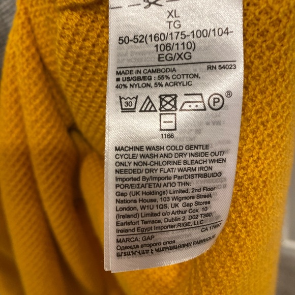 GAP Waffle Thermal Thin V Neck Fall Sweater - Picture 6 of 8